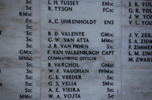 F Van Valenburgh CAPT USN